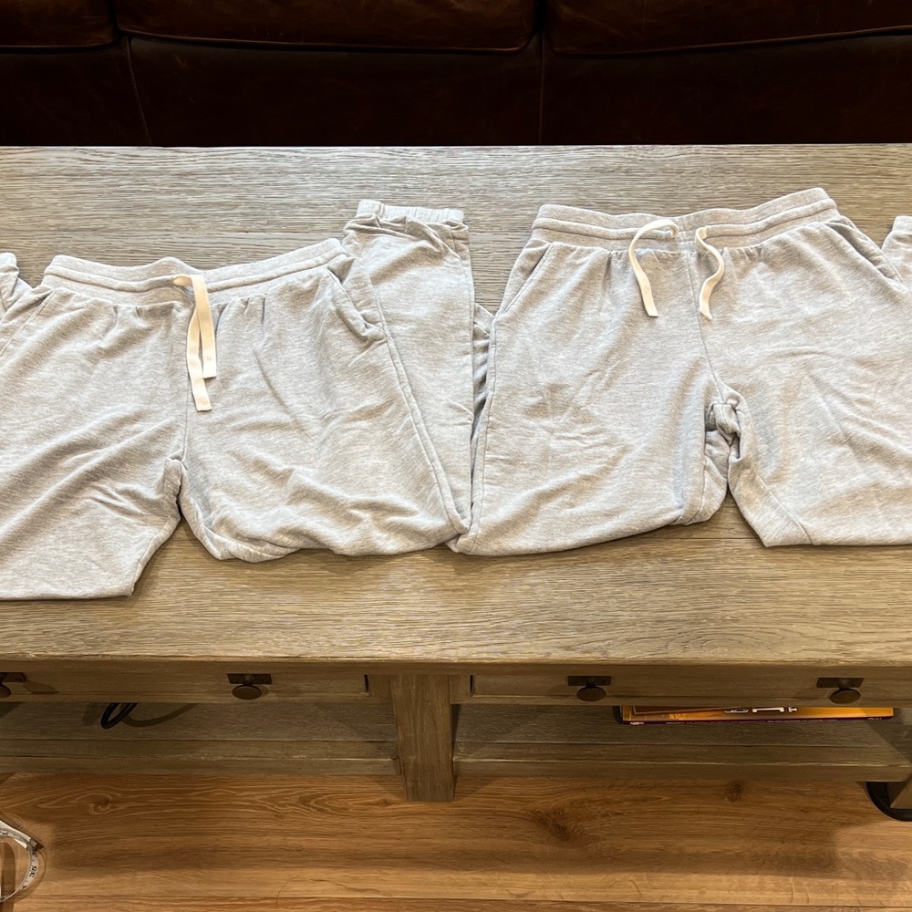 Lively Heather Gray Joggers with White Drawstring